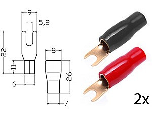 RTA152.147-0 Klemm-Gabelkabelschuh für 16mm²